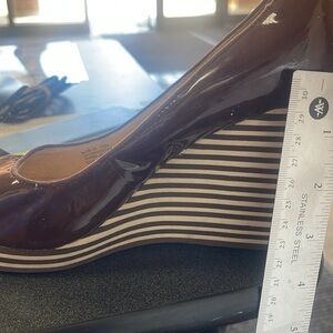 Michael Kors peep toe wedges  used in excellent condition